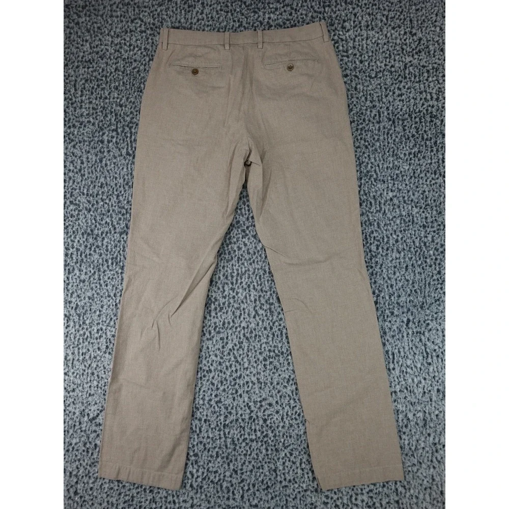 Banana Republic Kentfield Pant Mens 33x34 Khaki Cotton Straight Chino